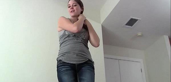 You will love the way my fat ass looks in tight jeans JOI